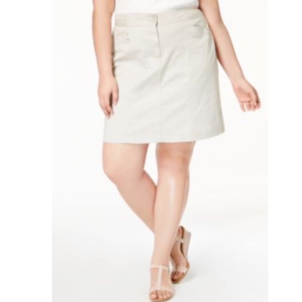 KAREN SCOTT Women Plus A-Line Cargo Skort Size 18W